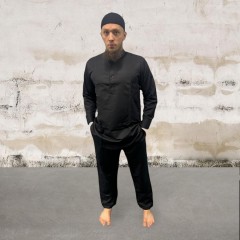 Афганский традиционный мужской костюм (Рубаха и штаны) Afgan Yasir Чёрный S, M, L, XL, XXL
