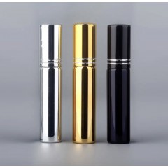 Флаконы 3 ШТ (Black, Gold, Silver) стеклянные для спрей-духов Lux c пульверизатором 10 мл