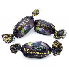 Конфеты Чернослив с фундуком в шоколадной глазури 1 кг Asal К-031