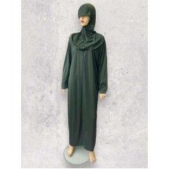 Платье для намаза длинное на молнии с пришитым хиджабом Zender S-M Хаки