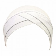 Боне (шапочка) із підвійним нахлестом Ikili Capraz Bone Maradi Біло-кремовий