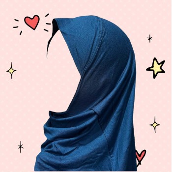 Детский хиджаб амирка Maradi Цельное Вискоза Морская волна