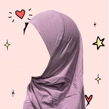 Детский хиджаб амирка Maradi Цельное Вискоза Пыльная Роза