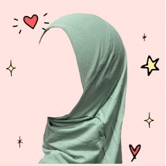 Детский хиджаб амирка Maradi Цельное Вискоза Мятный
