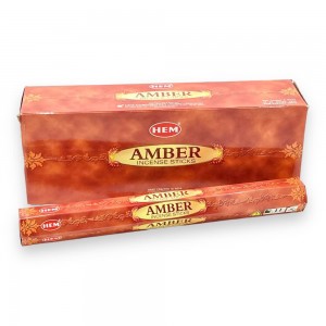 Amber Амбра Аромапалочки Hem Incense Sticks 20 шт Amber Амбра Аромапалочки Hem Incense Sticks 20 шт