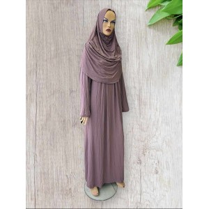 Сукня для намазу Maradi Namaz Elbisesi Блідо-фіолетовий