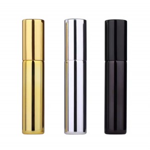 Флакони 3 ШТ (Black, Gold, Silver) скляні для спрей-духів Lux з пульверизатором 10 мл Модель 3217