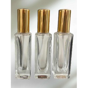 Флакони 3 Шт Скляні Для Спрей Духів з Золотистим Пульверизатором 17 Мл Модель 3218