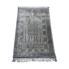 Килимок для намазу Oldhofer Velvet Sajda 80×120 см, сірий