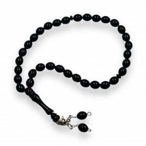 Чотки Tasbih 33 бусини 8 мм Zincirli Чорний