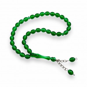 Чотки Tasbih 33 бусини 8 мм Zincirli Зелений Чотки Tasbih 33 бусини 8 мм Zincirli Зелений
