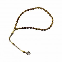 Чітки Gold Hematit Tasbih 33 намистини Золотисті