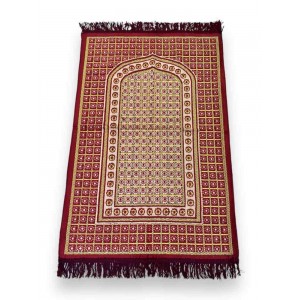 Килимок для молитви (намазу) Sajda Basit 70х110 см Бордовий
