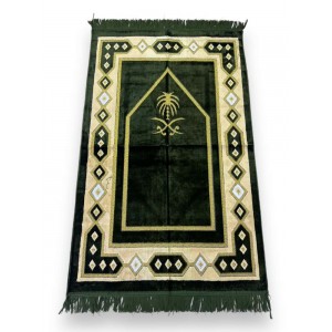Килимок для молитви (намазу) Sajda Saud 70х120 см Зелений