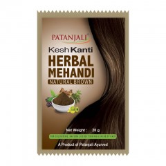 Хна для волосся Patanjali Kesh Kanti Herbal Mehandi Natural Brown Натуральна коричнева 20 г