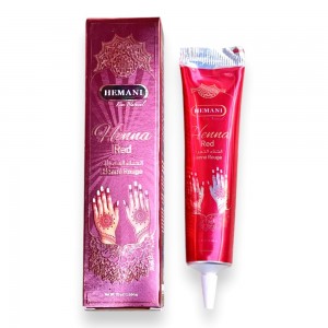 Хна для нанесения мехенди био тату Hemani Henna Red Красная 33 г