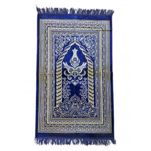 Килимок для молитви (намазу) Sajda Basit 70х110 см 3501 Темно-синій