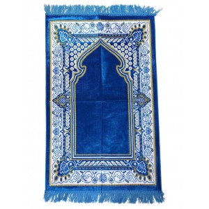 Килимок для молитви (намазу) Sajda Basit 70х110 см 3503 Синій Модель 2