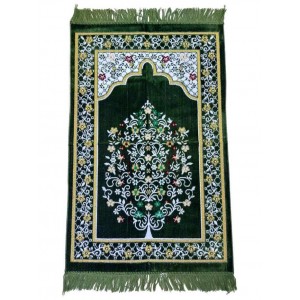 Килимок для молитви (намазу) Sajda Basit 70х110 см 3507 Зелений Модель 1