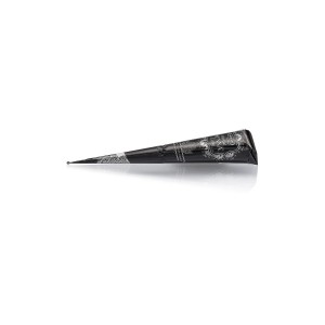 Хна для нанесення біо тату мехенді Herbal Henna Cone Black від Hemani Чорний