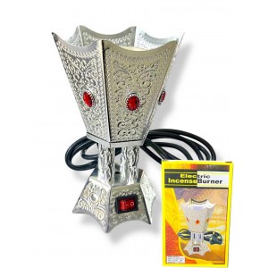 Бахурниця Аромалампа електрична для пахощів Bakhoor 3565 Silver