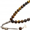 Чотки з каменю «Тигрове око» 33 бусини Tasbih 8 мм