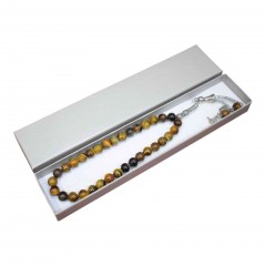 Чотки з каменю «Тигрове око» 33 бусини Tasbih 8 мм