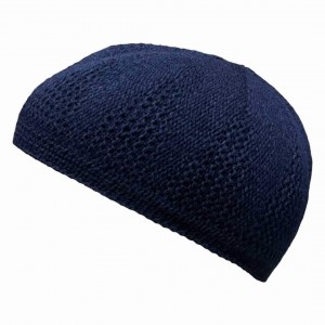 Тюбетейка в’язана Mevsimlik Takiye One Size Темно-синій
