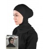 Підхіджабник Жіночий головний убір One Size Buyuk Hijab Bone Ecardin ST224 Чорний
