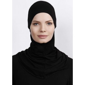 Підхіджабник Жіночий головний убір One Size Buyuk Hijab Bone Ecardin ST224 Чорний