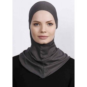 Підхіджабник Жіночий головний убір One Size Buyuk Hijab Bone Ecardin ST224 Антрацит