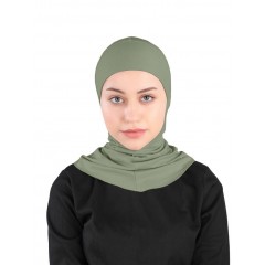 Підхіджабник Жіночий головний убір One Size Buyuk Hijab Bone Ecardin ST224 Хакі