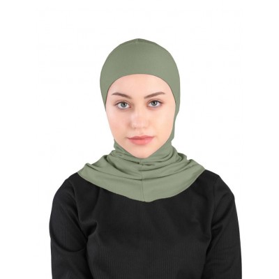 Підхіджабник Жіночий головний убір One Size Buyuk Hijab Bone Ecardin ST224 Хакі
