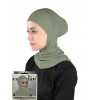 Підхіджабник Жіночий головний убір One Size Buyuk Hijab Bone Ecardin ST224 Хакі