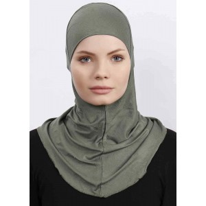 Підхіджабник Жіночий головний убір One Size Buyuk Hijab Bone Ecardin ST224 Хакі