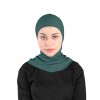 Підхіджабник Жіночий головний убір One Size Buyuk Hijab Bone Ecardin ST224 Смарагдовий