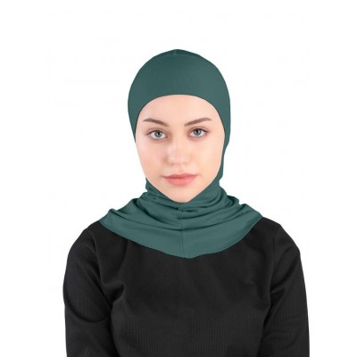 Підхіджабник Жіночий головний убір One Size Buyuk Hijab Bone Ecardin ST224 Смарагдовий