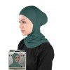 Підхіджабник Жіночий головний убір One Size Buyuk Hijab Bone Ecardin ST224 Смарагдовий