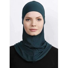 Підхіджабник Жіночий головний убір One Size Buyuk Hijab Bone Ecardin ST224 Смарагдовий
