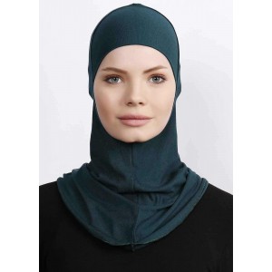 Підхіджабник Жіночий головний убір One Size Buyuk Hijab Bone Ecardin ST224 Смарагдовий