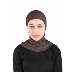 Підхіджабник Жіночий головний убір One Size Buyuk Hijab Bone Ecardin ST224 Шоколадний