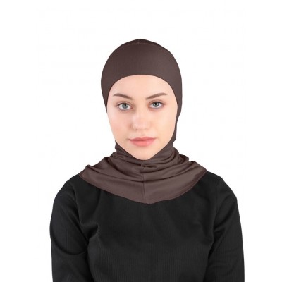 Підхіджабник Жіночий головний убір One Size Buyuk Hijab Bone Ecardin ST224 Шоколадний