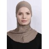 Підхіджабник Жіночий головний убір One Size Buyuk Hijab Bone Ecardin ST224 Кава з молоком
