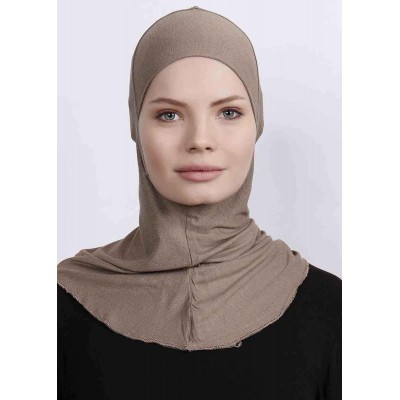 Підхіджабник Жіночий головний убір One Size Buyuk Hijab Bone Ecardin ST224 Кава з молоком