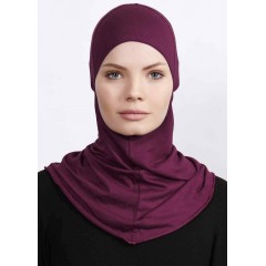 Підхіджабник Жіночий головний убір One Size Buyuk Hijab Bone Ecardin ST224 Рубіновий