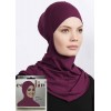 Підхіджабник Жіночий головний убір One Size Buyuk Hijab Bone Ecardin ST224 Рубіновий