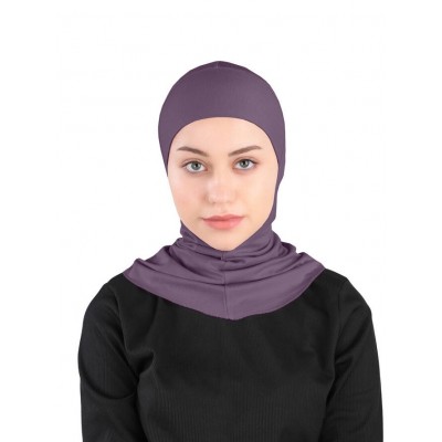 Підхіджабник Жіночий головний убір One Size Buyuk Hijab Bone Ecardin ST224 Сливовий