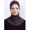 Підхіджабник Жіночий головний убір One Size Buyuk Hijab Bone Ecardin ST224 Сливовий