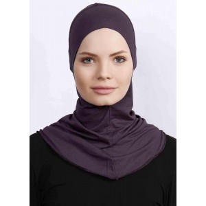 Підхіджабник Жіночий головний убір One Size Buyuk Hijab Bone Ecardin ST224 Сливовий