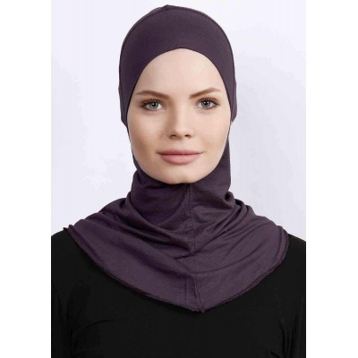 Підхіджабник Жіночий головний убір One Size Buyuk Hijab Bone Ecardin ST224 Сливовий